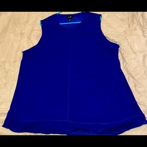 Royal blue sleeveless dress